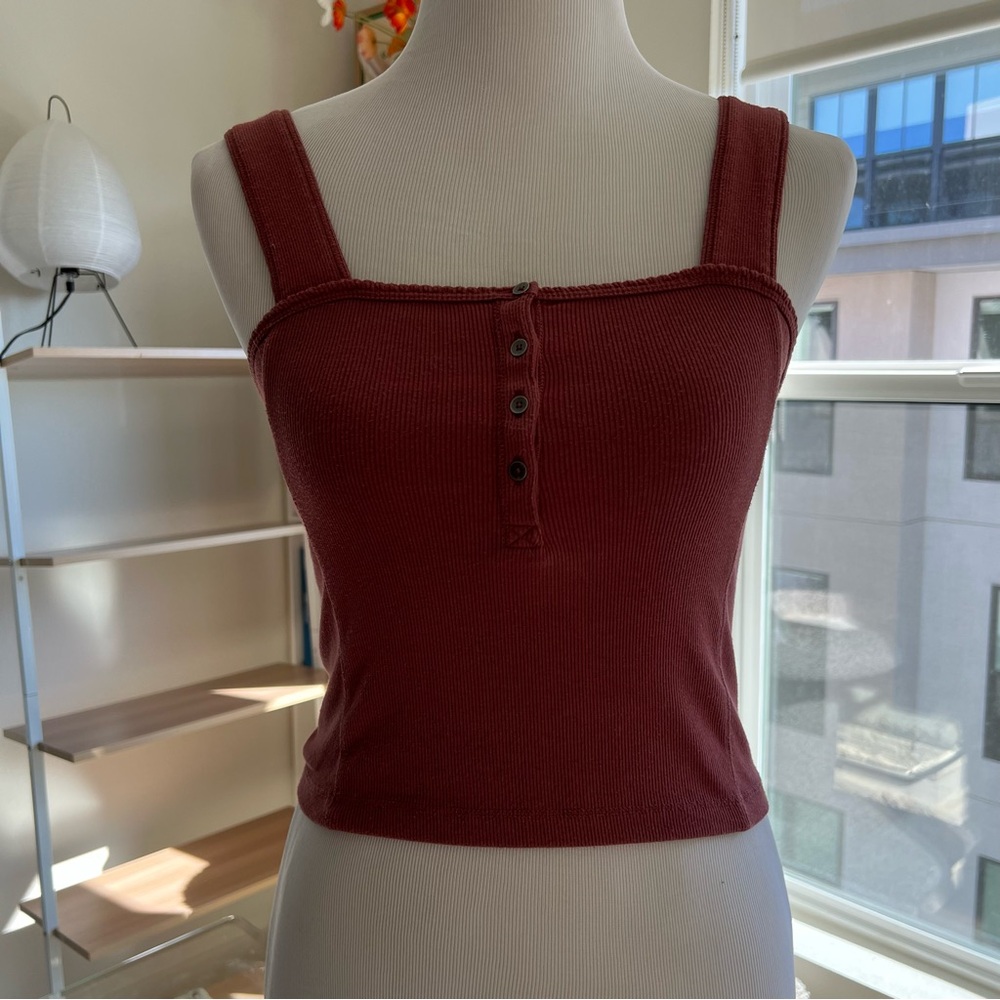 ABERCROMBIE Squareneck Cropped Tank